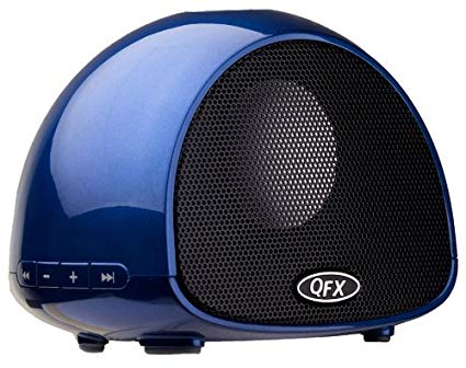QUANTUM FX PORTABLE RECHARGEABLE BLUETOOTH SPEAKER WITH MICROPHONE- BLUE