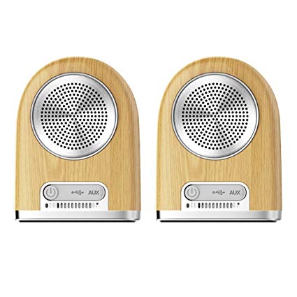 Portable Speakers Wireless Bluetooth 4.2 Speaker S200 Waterproof Outdoor Stereo Speakers Bass Subwoofer Wooden Detachable 1000mAh Player with Mic