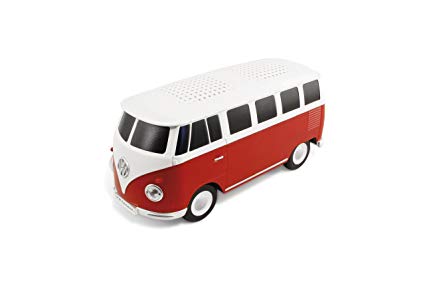 VW Collection by BRISA Volkswagen Bus T1 Bluetooth Speaker I Scale 1:20 I Red White