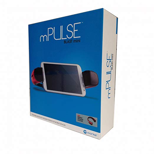 mPULSE Blast Mini Red Bluetooth Stereo Speaker - MWKBLTHBLSMRD