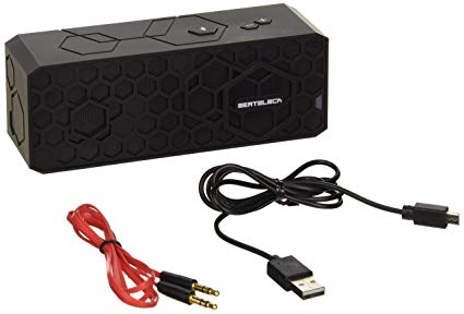 Tech-Life BeatBlock - Wireless Bluetooth Speaker: Rechargeable, Ultra-Durable and Splashproof (Bombproof Rubber Exterior-Black)