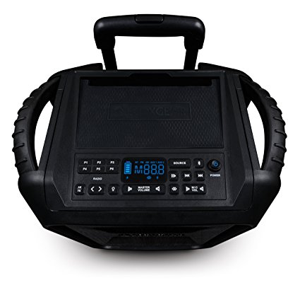ECOXGEAR GDI-EXBM901 Waterproof Portable Bluetooth/AM/FM Wireless 100W Speaker and PA system, Black