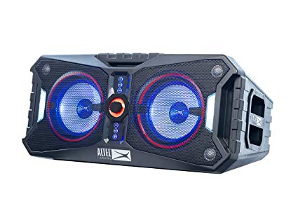 Altec Lansing ALP-XP800 XPEDITION 8 Portable Waterproof Wireless Bluetooth Indoor or Outdoor Speaker with Multi-Colored LED Light Show, Stereo Pairing, Everything Proof