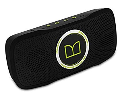 SuperStar BackFloat High Definition Bluetooth Speakers, Black with Neon Green- Waterproof and floating