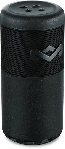 House of Marley, Chant Sport Bluetooth Speaker, Designed to Float, Waterproof/Dust Resistant IP67, Integrated Mic, Fits In Most Cup Holders & Bottle Cages, Carabiner Clip, Outdoor, EM-JA009-BK Black