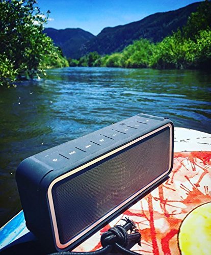 High Society JakeBox Wireless Speaker, IP67 Water & Dust Proof, USB charging port, Built in Mic, SD card slot