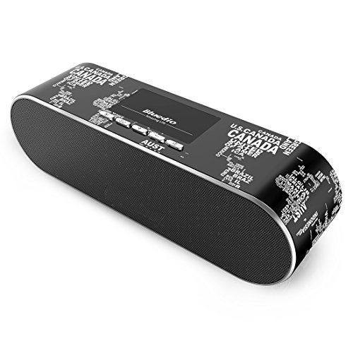 Bluedio AS-BT (Air) Sleek Stereo Wireless Bluetooth V4.1 Speakers (Black)
