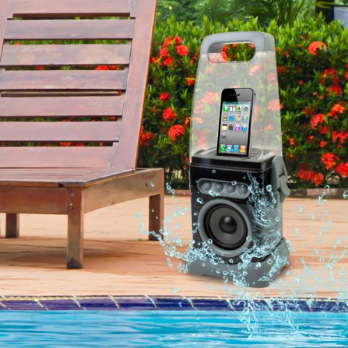 iCanister MP3/iPod Water-Resistant Speaker - Black