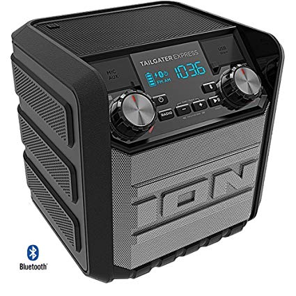 Ion Audio Tailgater Express 20W Water-Proof Bluetooth Compact Speaker IPA70 (Black) - (Certified Refurbished)