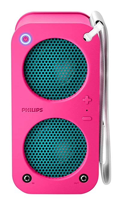 Philips SB5200P/37 Bluetooth Wireless Portable Speaker (Pink) (Discontinued by Manufacturer)