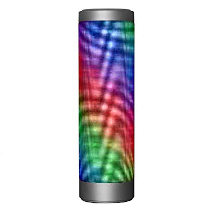 ELEGIANT LED Speaker, Portable Wireless LED Speakers 2x8W 6 Hours Playtime Stereo Hi-Fi Enhanced Bass Built-in Mic Handsfree for ipad iphone 7 6s 6 Plus Samsung Galaxy S8 ios android Smartphone