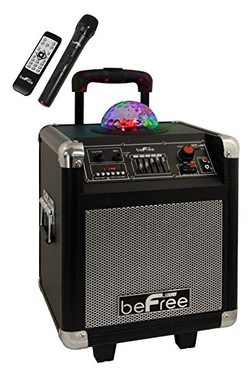 beFree Sound BFS-3800 Projection Party Light Dome Subwoofer Bluetooth Portable Party Speaker