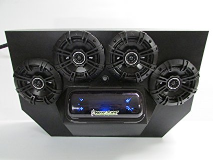 SD 894BBT4B -Polaris RZR 800 & 900 4-seater Stereo System Bluetooth UTV Side by Side (4-5.25