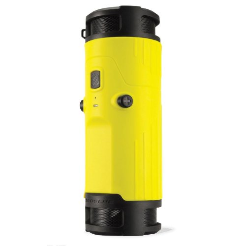 SCOSCHEBTBTLY boomBOTTLE Weatherproof Wireless Portable Speaker - Retail Packaging - Yellow/Black