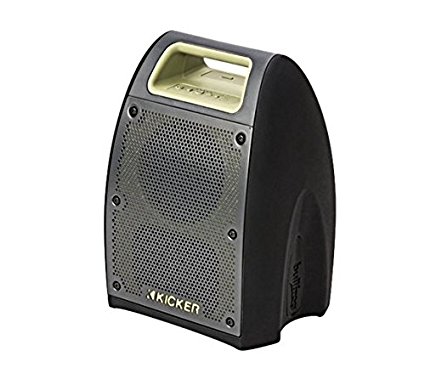 Kicker Bullfrog Jump - Green/Black (43BF400) Outdoor Waterproof Bluetooth Speaker W/ FM Tuner & 20 Hour Battery life