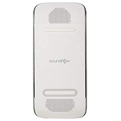 Acoustic Research SP40 Soundflow Soundboard, Wirelessly Play Music From Smartphone with External Speaker (White)