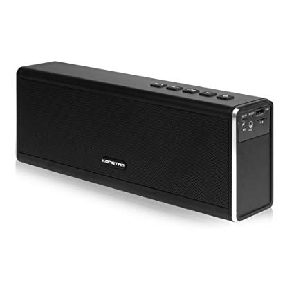 Konstar Wireless Speaker with Dual 10W Drivers and Built in 4000Mah Battery - Black