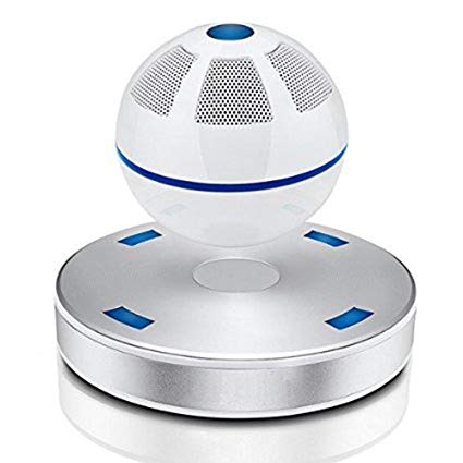 Senders Levitating Bluetooth Speaker,Portable Wireless Bluetooth Floating Levitating Maglev Speaker (White)