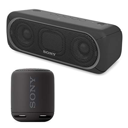 Sony XB30 Portable Wireless Speaker, Bluetooth (2017 model) w/ Sony XB10 Portable Wireless Speaker Bluetooth