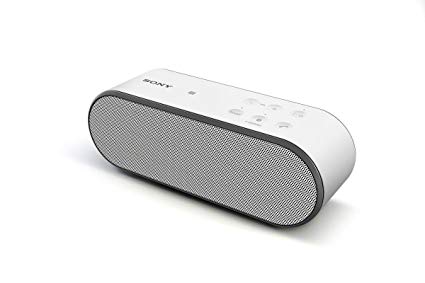 Sony SRSX2 Ultra-Portable NFC Bluetooth Wireless Speaker (White) with Speakerphone