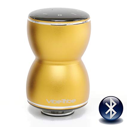 Vibe-Tribe Thor Gold: 20Watt Bluetooth Full-Feature Vibration Speaker, Hands-free, MP3 reader
