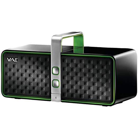 Hercules Portable Bluetooth Speaker - Retail Packaging - Black/Green