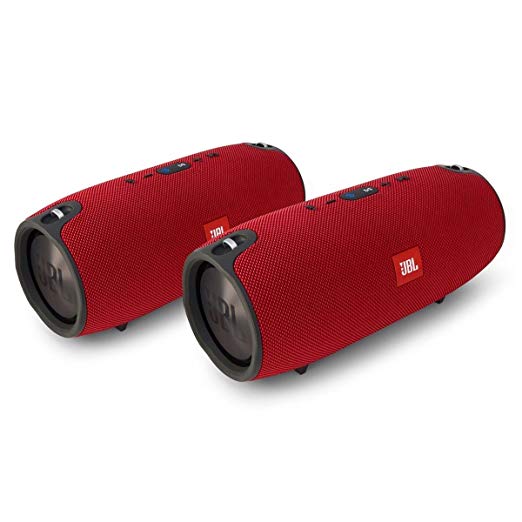 JBL Xtreme Portable Wireless Bluetooth Speakers - Pair (Red)