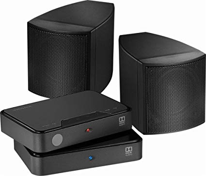 Universal Wireless Rear Speakers (Pair) - Black