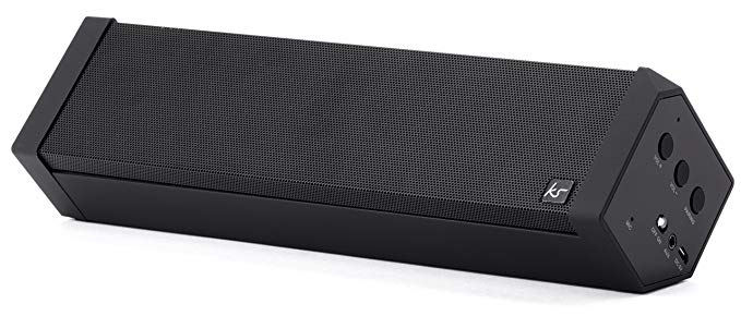 KitSound BoomBar 2 Universal Portable Bluetooth Wireless Speaker Compatible with Smartphones, Tablets and MP3 Devices - Black