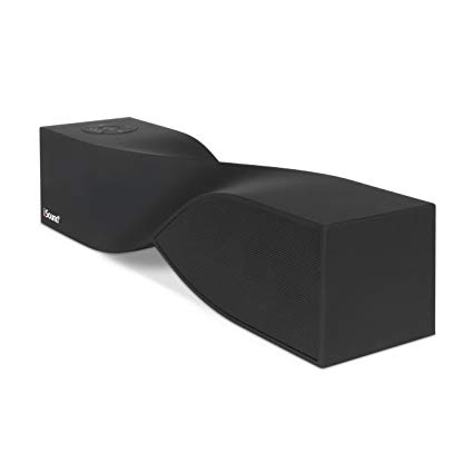 ISound- Twist Rechargeable Wireless Speaker with Advanced Sound Geometry, Echo Free Noise Rejecting Microphone -Black